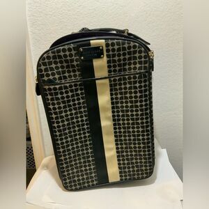 KATE SPADE NEW YORK CABIN ROLLING LUGGAGE Roller bag/ Carry on - Black